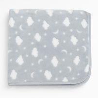 Manta Piel Con Relieve Y Picot Estampada