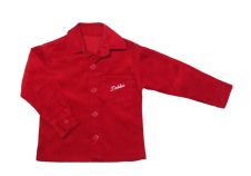 Campera de Corderoy con Botones Bordado Oso en la Espalda