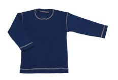 Remera Manga Larga Lisa Algodon Doble