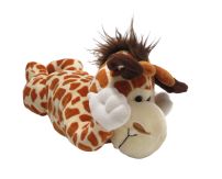 Peluche jirafa acostado con sonido y gira
