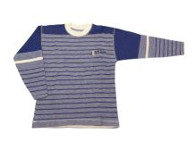 Buzo Algodon Rustico  Combinado - Rayado