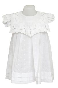 Vestido broderie con cuello Roujolie