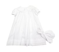 Vestido seda labrada con cuello Roujolie