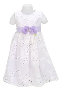 Vestido Broderie bordado Pesado 