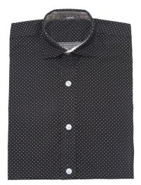 Camisa de Vestir Manga Larga con puntos