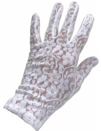 Guantes blancos (Comunion u otro uso) Encaje