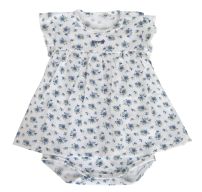 Body con vestido Manga Corta estampado de flores