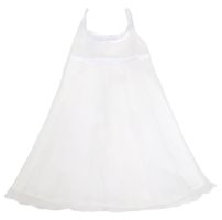 Vestido Bautismo de gasa Liso