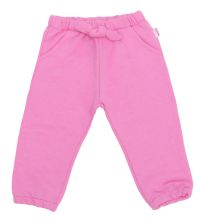 Pantalon De Algodon Rustico Con Puño Y Moño En La Cintura Bebe 