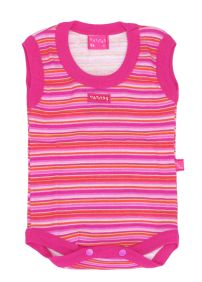 Body sin Mangas Estampado Rayado 