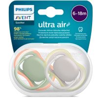 Chupete Ultra Air Silicona 6-18 Meses BPA FREE x2