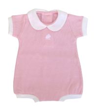 Body Manga Corta Tipo Chomba con Conejo Bordado