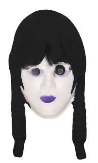 Mascara Careta Halloween Merlina - Goma Eva