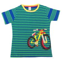 Remera Manga Corta Rayada