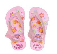 Ojotas con Elastico y suela estampada Abejitas y flores