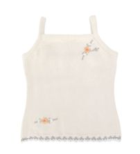 Musculosa Hilo Bordado Flores 
