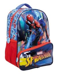 Mochila Espalda Spiderman - Hombre Araña - Frente Semi Rigido Relieve 3D - 17 Pulgadas