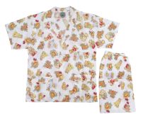 Pijama verano con botones y osos estampados