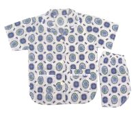 Pijama Verano Abierta delante con botones manga corta y short Estampada