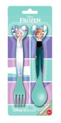 Set Cubiertos Tenedor y Cuchara Frozen