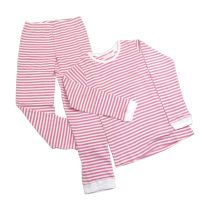 Pijama Invierno Remera Manga Larga y Pantalon Estampado Rayado 