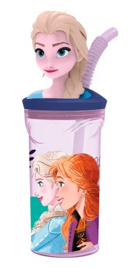 Vaso 360ml Figura 3D Frozen