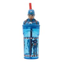 Vaso 360ml Figura 3D Avengers
