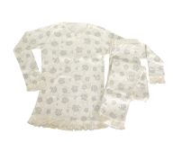 Pijama Nena Remera Manga Larga y Pantalon Estampado de Rosas