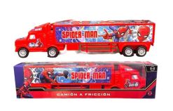 Camión A Fricción Spiderman  - Hombre Araña  - 36cm x 9 cm 