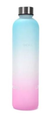 Botella Plástica Con Tapa de Silicona Smile . 1Litro