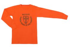Remera De Pique Colegial Manga Larga Instituto Santa Maria De Los Angeles