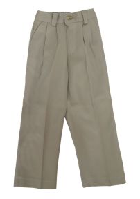 Pantalon Gabardina con pinza y cintura elastizada
