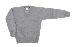 Pullover Sweater Colegial Escote V 