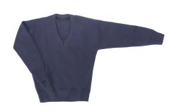 Pullover Sweater Colegial Escote V 