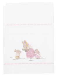 Sábana Catre Colecho Moisés Batista Pintado A Mano - 3 Piezas 