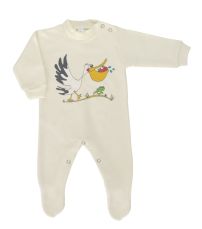 Enterito De Algodon Pata Larga Con Estampado Bebe