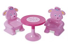 Juego De Mesa + 2 Sillas De Oso