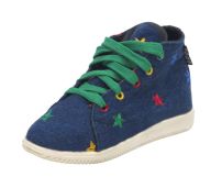 Bota Jeans Bordado de estrellas  con cordon