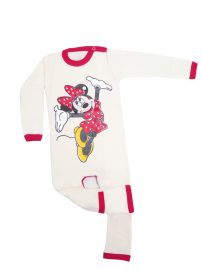 Dormilon Algodon tipo enterito con pie reversible personaje Minnie
