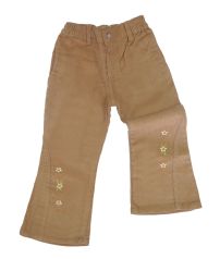 Pantalon de Corderoy Oxford con Bordado de Flores