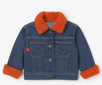 Campera Jean con cuello y puños de piel