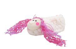 Escarpines Tejido a Mano con Caritas