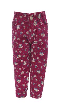 Pantalon de Corderoy con cintura elastizada Estampado