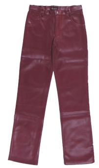 Pantalon Cuero Ecologico Bordo