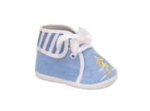 Botita sin Base Corderoy Liso cordon bordada