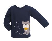 Buzo de Frisa Con Bordado de Perro