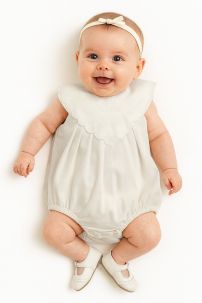 Enteritos Babucha Batista con cuello bordado