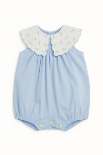 Enteritos Babucha batista cuello bordado 