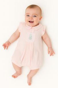 Enteritos Babucha Pique con cuello bordado