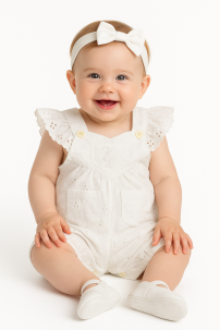 Jardinero Babucha Borderie con volados 